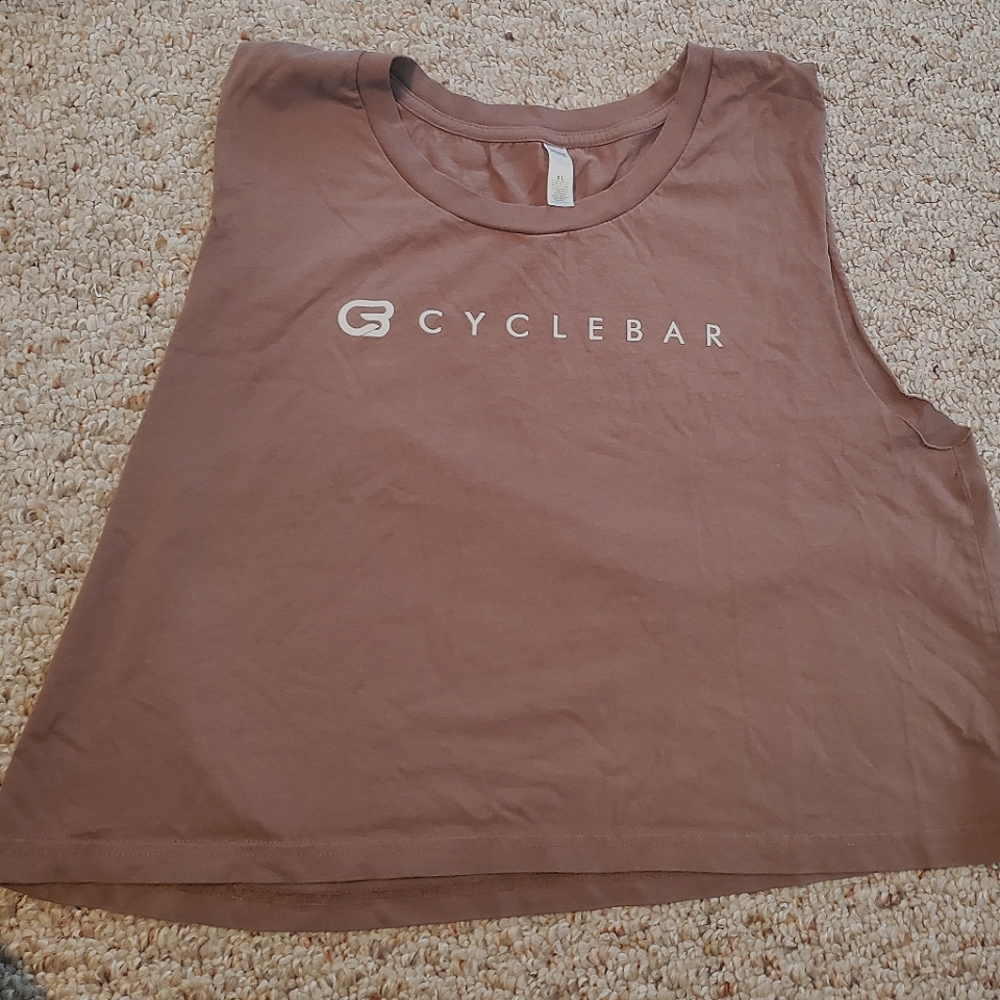 CycleBar Brown Cropped Tank - XL